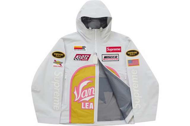 Veste Supreme GORE-TEX (Blanc) - vue ouverte, doublure