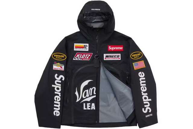 Veste Supreme GORE-TEX (Noir) - vue ouverte, doublure